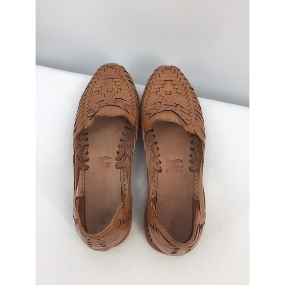 Hecho En Mexico woman shoes size 7 brown leather - Picture 11 of 15